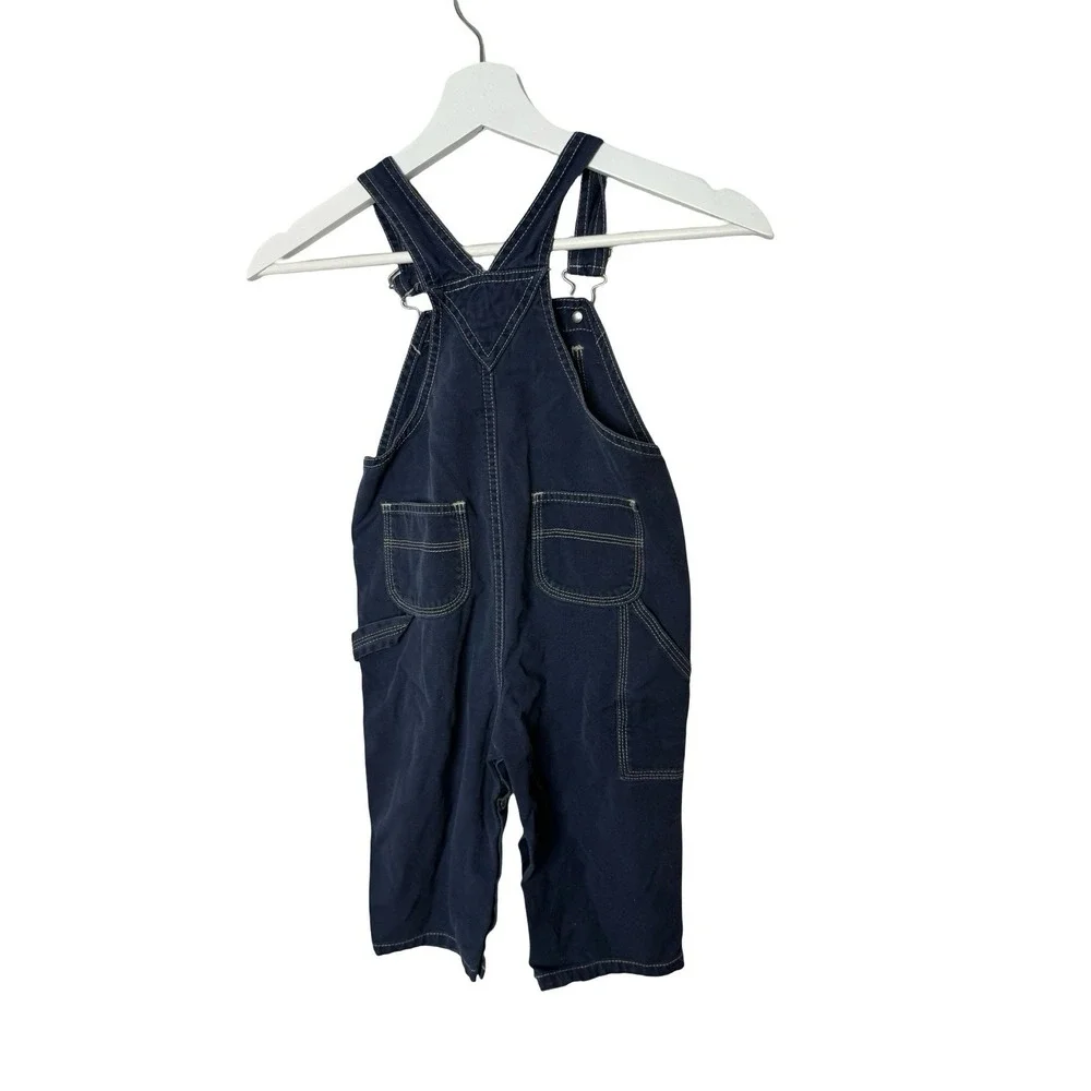Vintage baby gap 18-24 months blue‎ overalls y2k